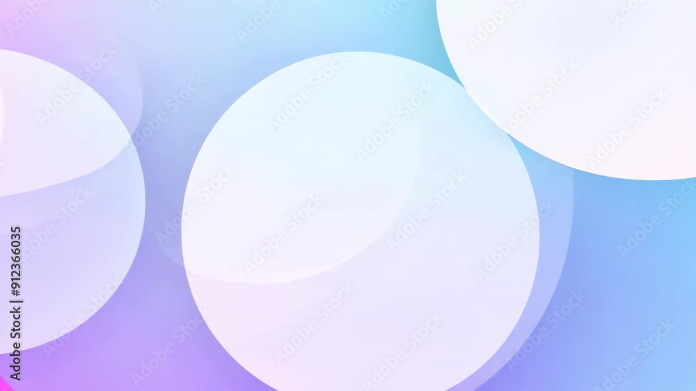 Poster abstract pastel bubble pattern with gradient background