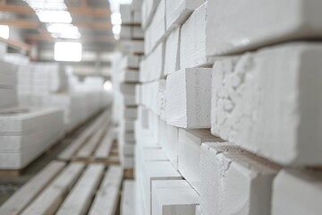 ai generative brick arrangement in brick factory