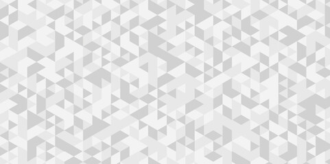 Seamless geometric pattern square shapes low polygon backdrop background. Abstract geometric wall tile and metal cube background triangle wallpaper. Gray and white polygonal background.