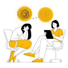 Psychotherapy session or consultation.