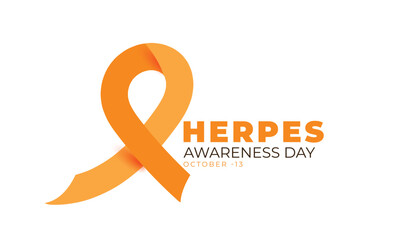 Herpes awareness day. background, banner, card, poster, template. Vector illustration.