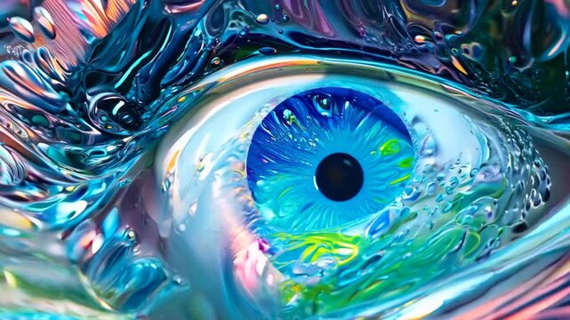 Eye Graphic Glass