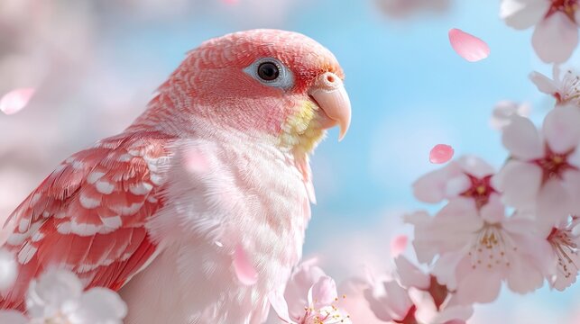 pink parrot wallpaper