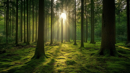 Obraz premium nature forest landscape