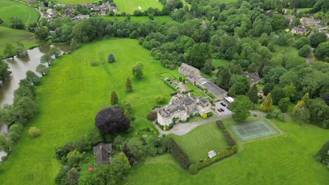 Aerial video over Uley United Kingdom