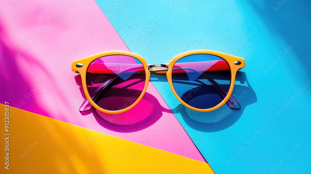 Wall mural Retro sunglasses wallpaper