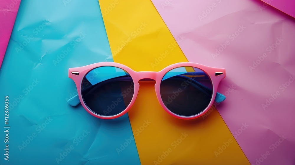 Wall mural retro sunglasses wallpaper