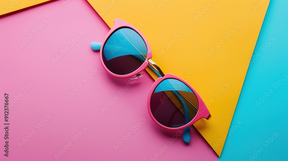 Wall mural Retro sunglasses wallpaper