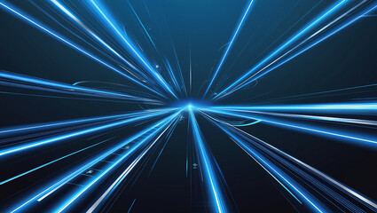 Digital vector illustration of futuristic energy technology concept on dark blue background,