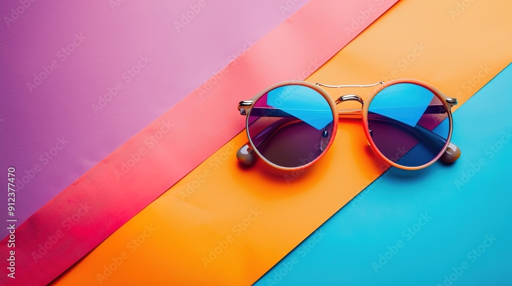 Wall mural Retro sunglasses wallpaper