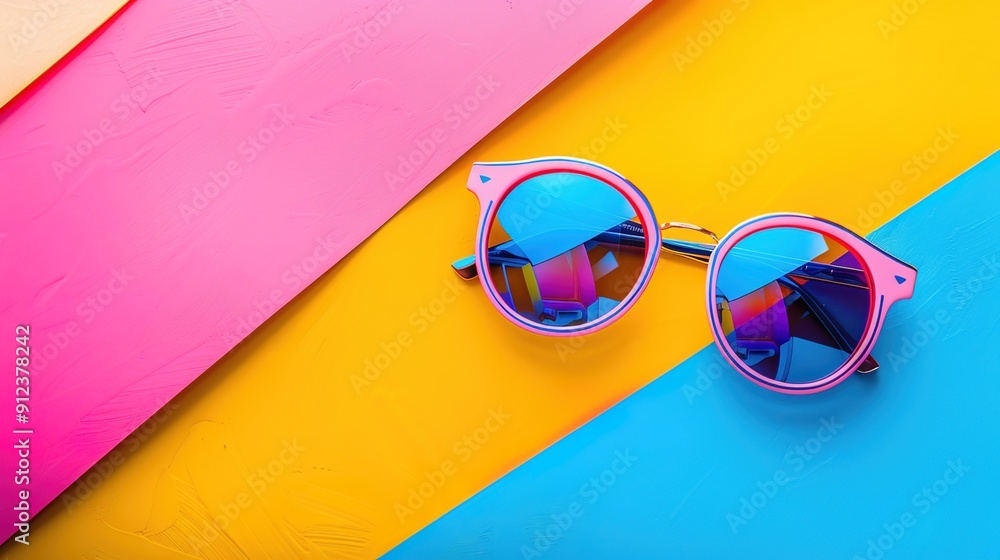 Wall mural Retro sunglasses wallpaper