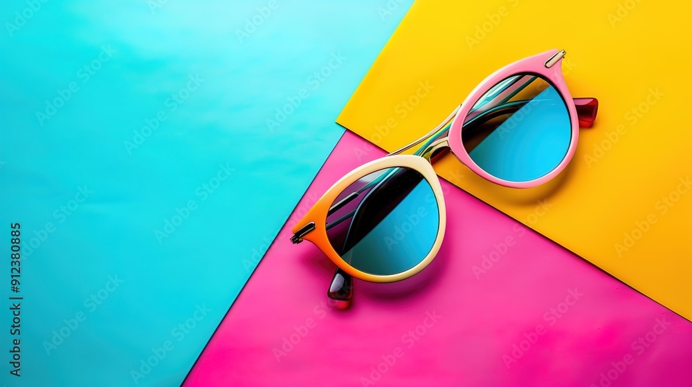 Wall mural retro sunglasses wallpaper