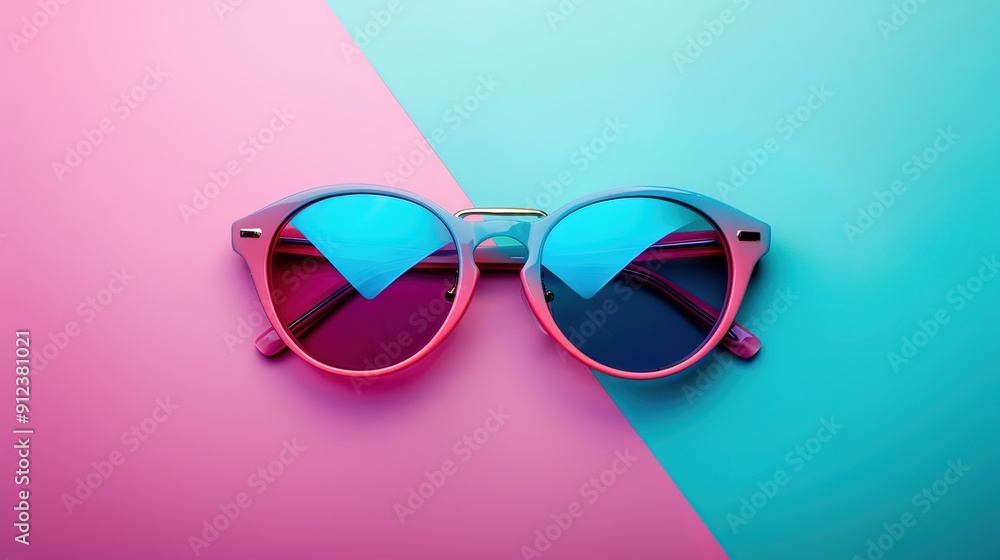 Wall mural retro sunglasses wallpaper