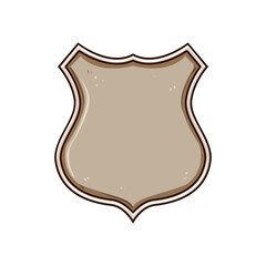 department sheriff badge cartoon. symbol sign, cowboy western, texas officer department sheriff badge sign. isolated symbol vector illustration