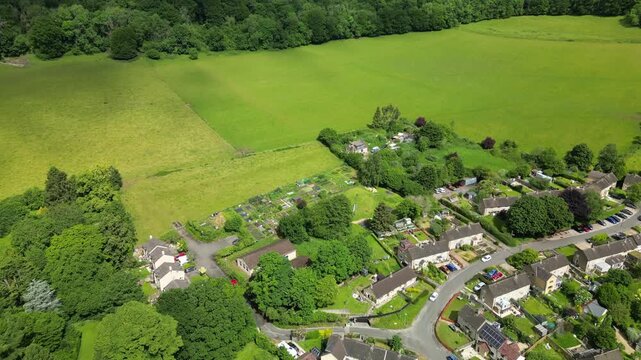 Aerial video over Uley United Kingdom