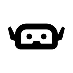 Chatbot Face Head Robot Line Icon