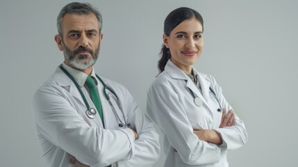 Fototapeta premium The confident medical team