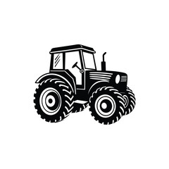 farm tractor silhouette