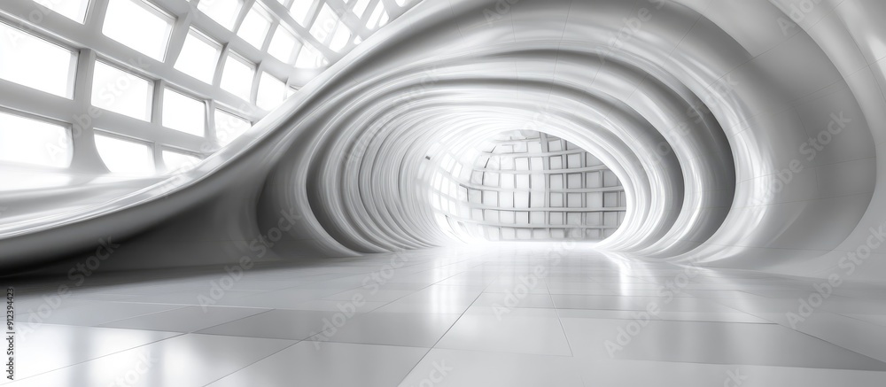 Poster abstract 3d rendering of an architectural background