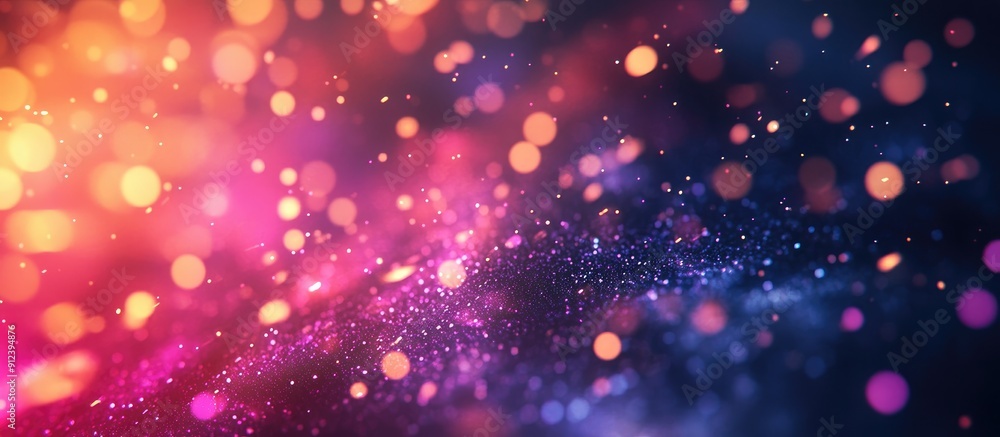 Poster Cinematic Abstract Particle Bokeh Background for Digital Events and Game Trailers