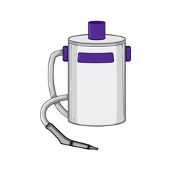 carpet steam cleaner cartoon. cleaning clean, home iron, floor laundry carpet steam cleaner sign. isolated symbol vector illustration