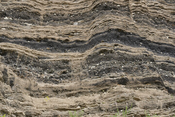 Rock formations in an abandoned quarry