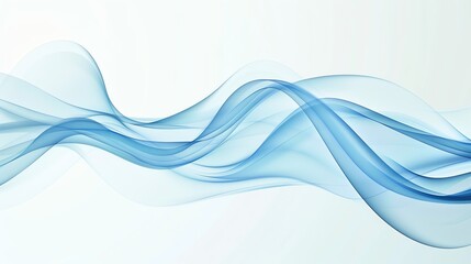 Obraz premium An abstract background of flowing, blue lines.