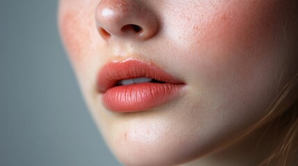 Fototapeta premium Close-up of Deaf Person Reading Lips for Effective Communication Method