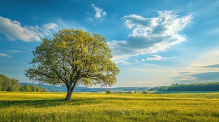Solitary Tree in a Field