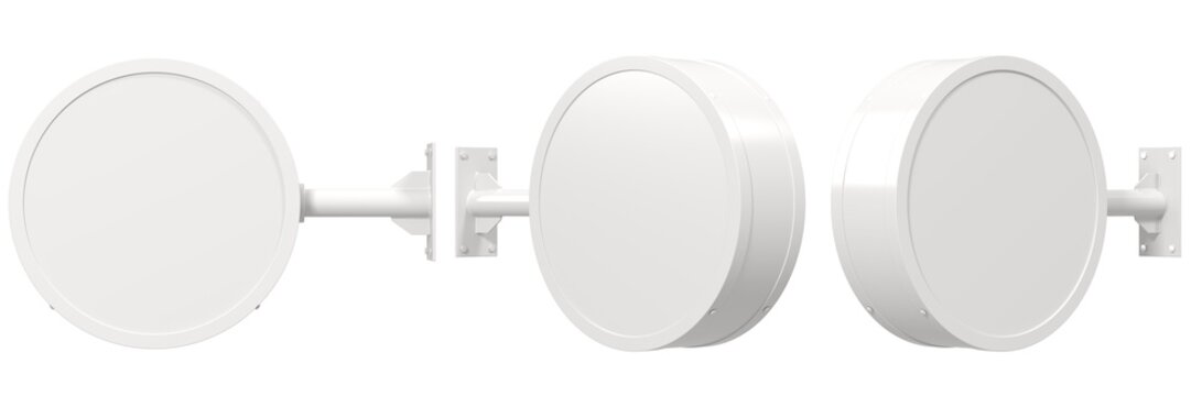 wall mounted signage shop restaurant display isolated