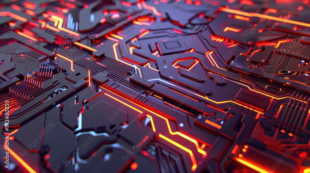 Poster explore the world of digital locks and circuit patterns, embodying the essence of cybersecurity in a