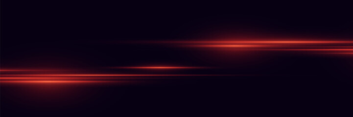 Abstract red lines.  Light stripes with effect.