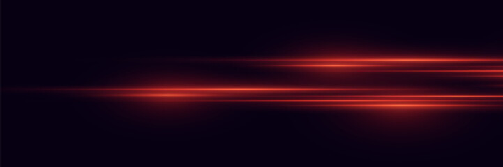Abstract red lines.  Light stripes with effect.