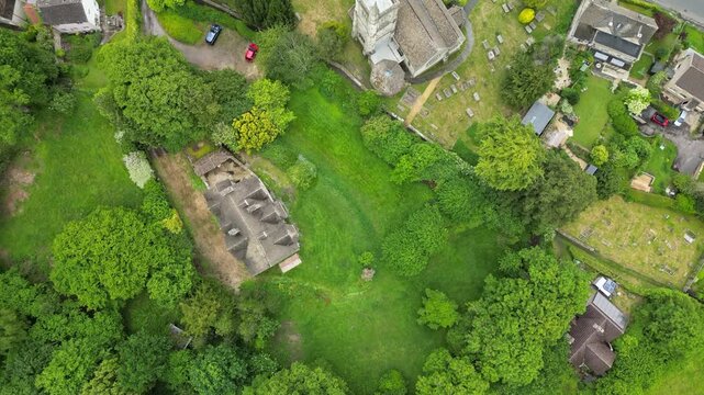 Aerial video over Uley United Kingdom