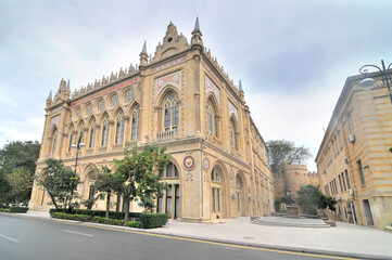 The Ismailiyya Palace a  historical building that currently serves as the Presidium of the Academy of Sciences of Azerbaijan.