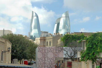 View of Baku - the capital and largest city of Azerbaijan