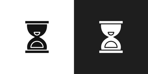 Hourglass icon logo set vector