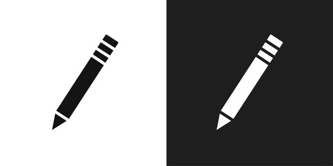 Pencil icon logo set vector