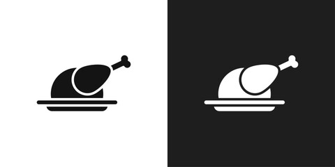 Turkey icon logo set vector