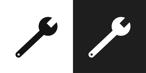 Wrench icon logo set vector