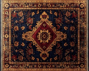 A picture of an intricately designed prayer rug 