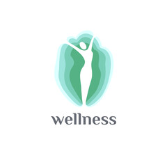 Vector logo design template. Women's health and wellness