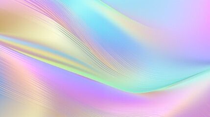 Obraz premium Holographic gradient neon banner. Fashionable pastel rainbow unicorn background.