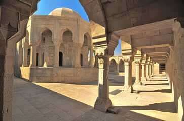 Burial place of Farrukh Yasar  in The Palace of the Shirvanshahs  in the Inner City of Baku, Azerbaijan 