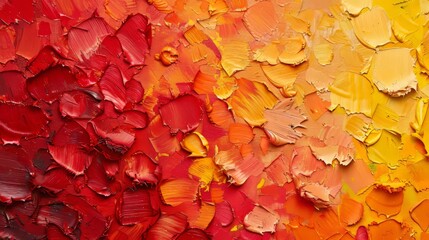 Abstract autumn color palette close up  reds, oranges, and yellows arranged artistically