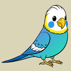 Budgerigar Budgie vector illustration