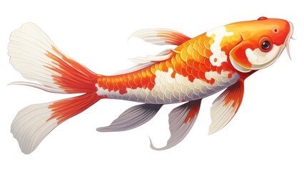 PNG Koi fish goldfish animal carp.