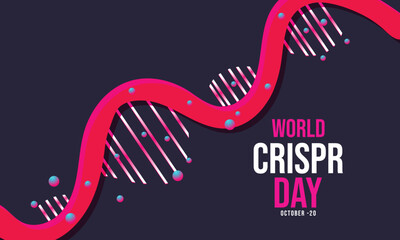 World Crispr day. background, banner, card, poster, template. Vector illustration.