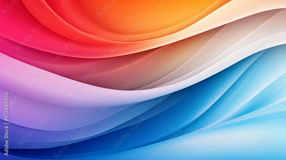 Poster bright and colorful gradient background with creative patterns, semi close-up, copy space, more clar