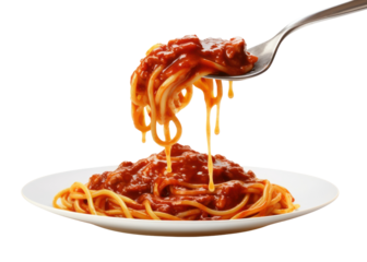 PNG Spaghetti pasta food fork.